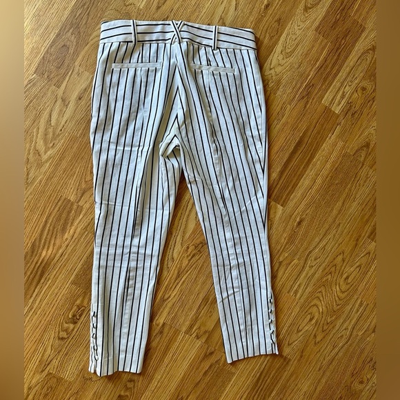 Anthropologie Black and White Striped Women’s Dress Pants - US 6 - Picture 5 of 7